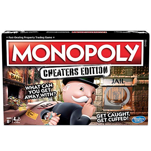 Hasbro Gaming monopolio de juego: Cheaters Edition para niños de 8 años en adelante, color negro, talla única (E1871102) , color/modelo surtido