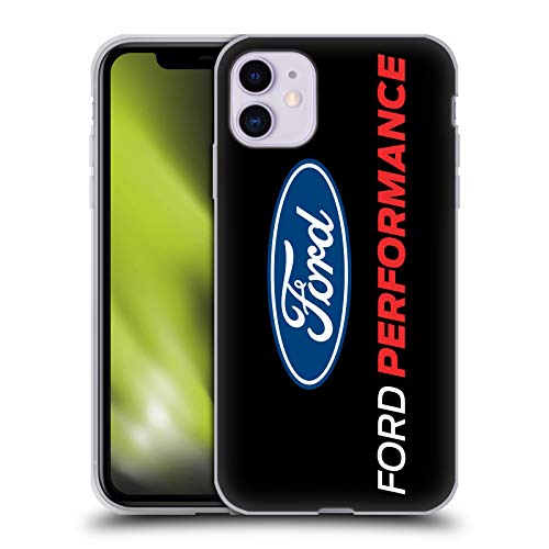 Head Case Designs Oficial Ford Motor Company Rendimiento de Gran tamaño Logotipos Carcasa de Gel de Silicona Compatible con Apple iPhone 11