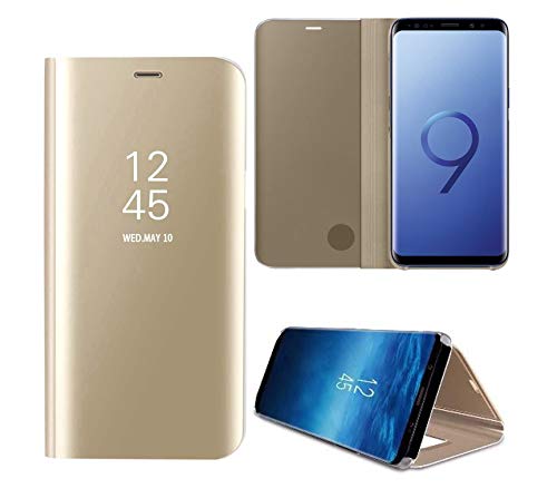 Hexcbay Funda para iPhone X/XS, para iPhone XR, Elegante, Espejo Impermeable Ultra Thin Flip Funda a Prueba de Golpes Anti-Scratch Holster Funda para iPhone XS MAX (iPhone X/XS, Oro) Hexcbay Funda para iPhone X/XS, para iPhone XR, Elegante, Espejo Impermeable Ultra Thin Flip Funda a Prueba de Golpes Anti-Scratch Holster Funda para iPhone XS MAX (iPhone X/XS, Oro)
