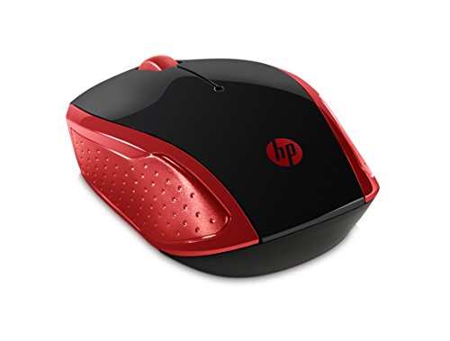 HP - Ratón Inalámbrico HP 200 con Perfil Redondeado, Color Rojo HP - Ratón Inalámbrico HP 200 con Perfil Redondeado, Color Rojo
