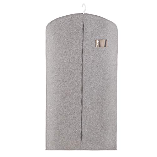 HQAA Funda Traje, Bolsas De Ropa para Guardar En El Armario Bolsa De Traje Transpirable Almacenamiento De Ropa Colgante para Trajes, Vestidos, Batas, Ropa De Piel Y Visón(Size:L-60×120cm,Color:Gris) HQAA Funda Traje, Bolsas De Ropa para Guardar En El Armario Bolsa De Traje Transpirable Almacenamiento De Ropa Colgante para Trajes, Vestidos, Batas, Ropa De Piel Y Visón(Size:L-60×120cm,Color:Gris)