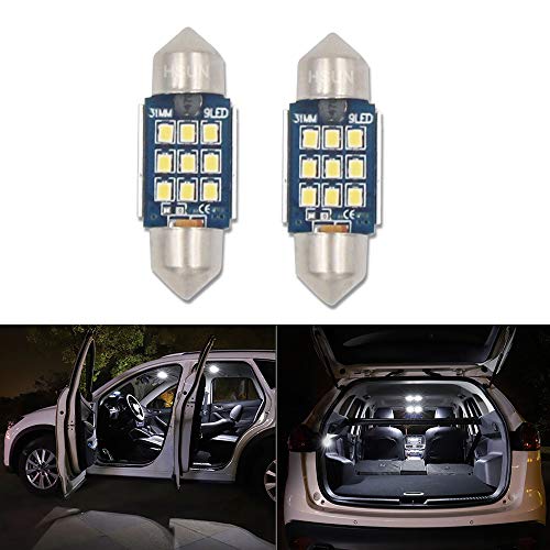 HSUN 31MM LED Bombilla E3175 3175 6428 6430 DE3021 DE3022 DE3023 12V-24V 12LED SMD2016 Chip para Luz de Techo Interior HSUN 31MM LED Bombilla E3175 3175 6428 6430 DE3021 DE3022 DE3023 12V-24V 12LED SMD2016 Chip para Luz de Techo Interior