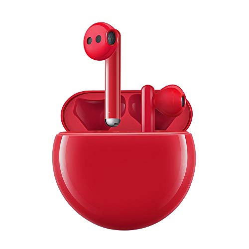 HUAWEI FreeBuds 3 - Auriculares inalámbricos con cancelación de Ruido Activa (Chip Kirin A1, Baja latencia, conexión Bluetooth ultrarrápida, Altavoz de 14.2 mm, Carga inalámbrica), Color Rojo HUAWEI FreeBuds 3 - Auriculares inalámbricos con cancelación de Ruido Activa (Chip Kirin A1, Baja latencia, conexión Bluetooth ultrarrápida, Altavoz de 14.2 mm, Carga inalámbrica), Color Rojo