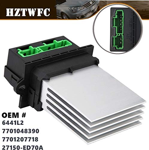 HZTWFC 7701048390 6441L2 MA959 Calentador Motor Resistencia del Soplador Aire Acondicionado Ventilador Resistencia de Velocidad Reemplazo 7701207718 27150-ED70A HZTWFC 7701048390 6441L2 MA959 Calentador Motor Resistencia del Soplador Aire Acondicionado Ventilador Resistencia de Velocidad Reemplazo 7701207718 27150-ED70A