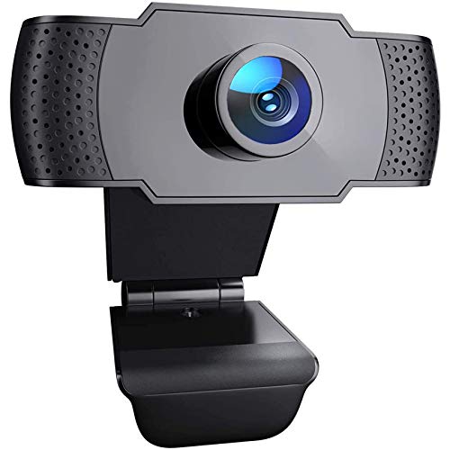iAmotus Webcam 1080P, Webcam PC con Micrófono de Reducción de Ruido, para Videollamadas, Cámara de Computadora Portátil para Videollamadas Flexible y Ajustable, Compatible con Windows, Linux