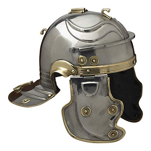 Imperial Gallic 'C' SISAK Casco romano – Talla única – armadura metálica