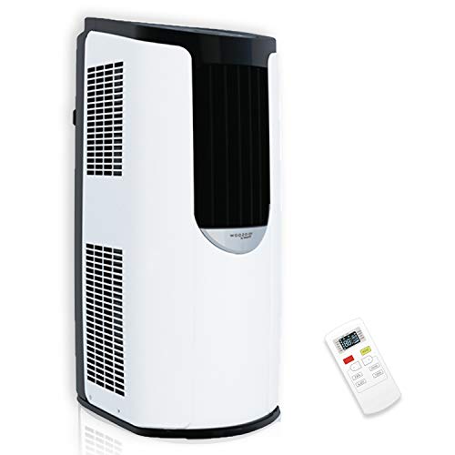 Iris Ohyama 531469 Aire acondicionado portátil, 3 modos ventilación, función de sueño y autolimpieza, temporizador y control remoto 8870 BTU/h, 2.6 W, 220 V, Blanco