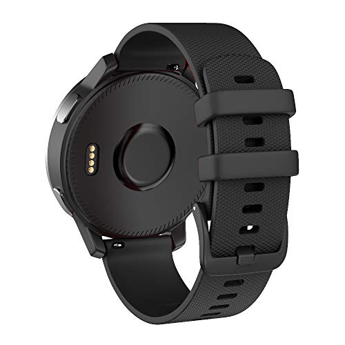 ISABAKE Correa de Reloj para Garmin Vivoactive 4 /Active/Samsung Galaxy Watch 46mm/Gear S3 Frontier/Classic,22mm Correa de Repuesto de Silicona Suave para Accesorios Garmin Watche