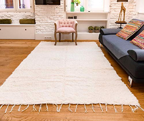 Jarapa Home Alfombra natural hecha a mano de pelo largo algodón reciclado 170 x 240 cm. Alfombra de salón, dormitorio pasillo pie de cama cocina baño etc. Jarapa Home Alfombra natural hecha a mano de pelo largo algodón reciclado 170 x 240 cm. Alfombra de salón, dormitorio pasillo pie de cama cocina baño etc.