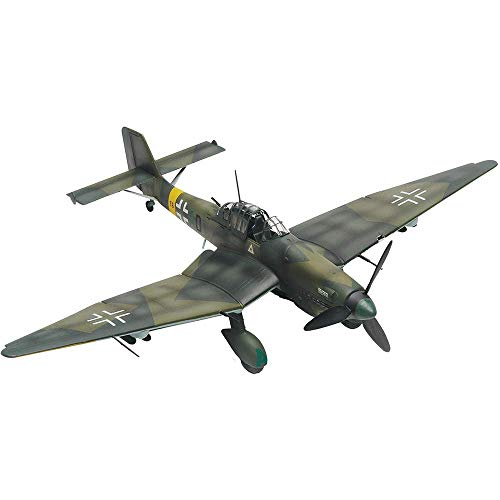 JHSHENGSHI 1:72 Modelo de avión Militar, WWII Alemania Junkers Ju 87" Modelo de plástico con Acabado de Bombardero, Juguetes para Adultos