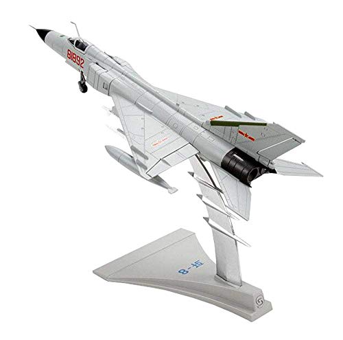 JHSHENGSHI Modelo de Caza, Escala 1/72 J-8 Fighter China Modelo de aleación, Adulto, 11,8 Pulgadas x 5,5 Pulgadas