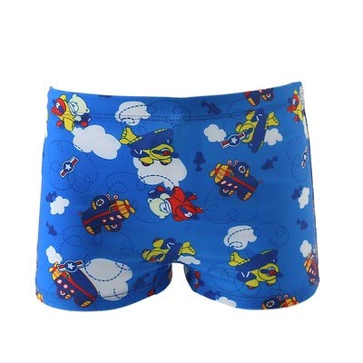 JINSUO DXXLD - Traje de baño de nailon de dibujos animados de 0 a 5 años para niños y bebés, pantalones de playa (color: avión de oso, tamaño: L (70 a 80 cm)