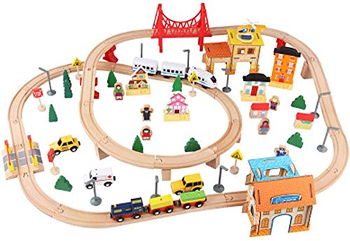 Juego de trenes de juguete Set 108 tabletas juguete juguete juguete tren juego de ferrocarril,A