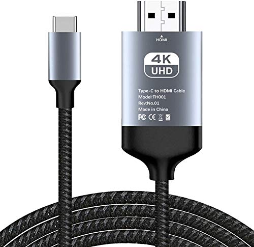 Kdely Cable USB C a HDMI 4K@60Hz, Tipo C a HDMI Adaptador para iPad Pro/Macbook Air 2019/2018/MacbookPro 2020/2019/iMac/Samsung S20/S10/S9/S8/Note 10/9/8/Huawei P40 Pro/P30 Pro/P20 Pro/Mate20 Pro ect