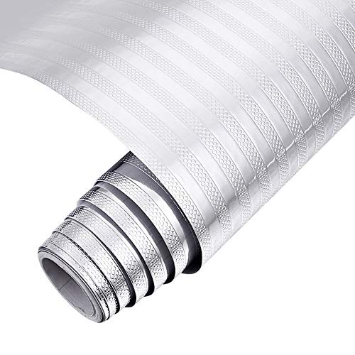 Keleily Papel de Aluminio Adhesivo, Adhesivo para Azulejos de Cocina Adhesivo de Pared Autoadhesivo Antideslizante Resistente al Agua para Cocina, Gabinete, Cajones, Pared, Plata, 40 cm x 10 m Keleily Papel de Aluminio Adhesivo, Adhesivo para Azulejos de Cocina Adhesivo de Pared Autoadhesivo Antideslizante Resistente al Agua para Cocina, Gabinete, Cajones, Pared, Plata, 40 cm x 10 m