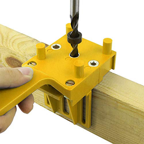 KLOP256 Dowel Jig Set 6 8 10mm mano para carpintería herramienta perforadora taladro profesional broca DIY límite anillo sy operar Wrentch localizador resistente al desgaste