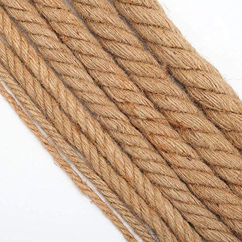 Kücheks Cuerda de cáñamo Adorno de Bricolaje Accesorios para el Marco de Escalada del Gato Artículos empaquetados Cuerda de sisal Columna de arañazos para Gatos, 3 mm, 90 m