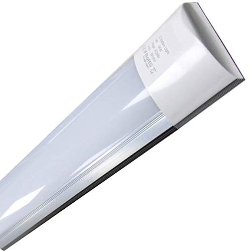 Lámpara luminaria LED 150cm 48w. Color Blanco Frio (6500K). T8 integrado. 4800 lumenes. Regleta led slim. A++