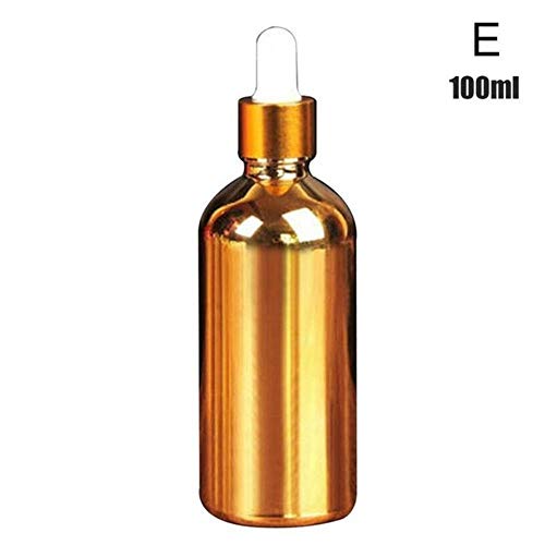 LASISZ 10/20/30/50/100 ml Botella de Aceite Esencial Recargable Recubrimiento Mini atomizador de Perfume en Aerosol Botella de gotero cosmético portátil de Viaje, E, Otro