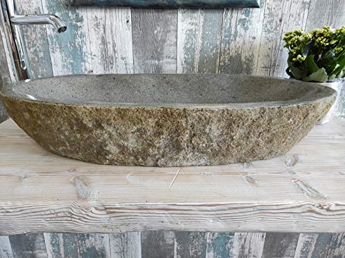 Lavabo de piedra 1ª elección 100 Formato XL Medida 74 x 36 cm Fotos reales del lavabo lavabo de baño fregadero baño baño de apoyo Lavabo de piedra 1ª elección 100 Formato XL Medida 74 x 36 cm Fotos reales del lavabo lavabo de baño fregadero baño baño de apoyo