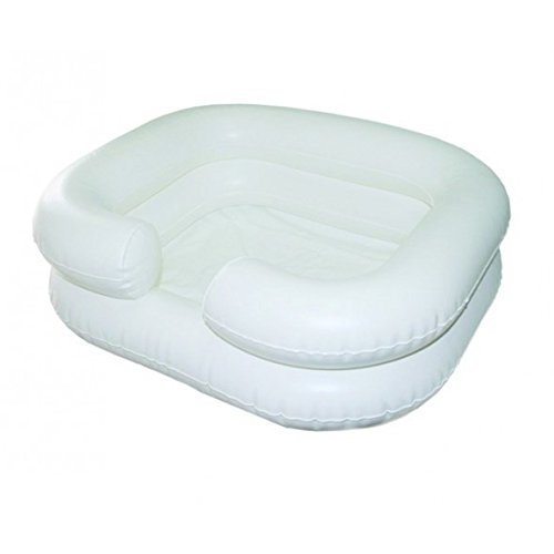 Lavacabezas hinchable con tubo de drenaje, Blanco, Mobiclinic Lavacabezas hinchable con tubo de drenaje, Blanco, Mobiclinic