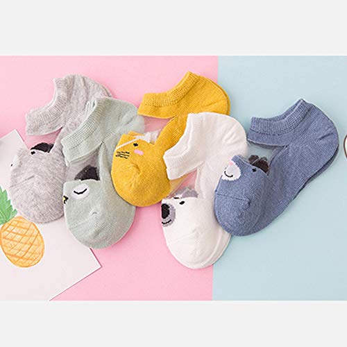 lejia 5 Calcetines Par = 10PCS Dot for niños de Verano Delgadas de algodón Respirable cómodo bebés de la Manera Calcetines Niñas de 0 a 6 años (Color : Gold, tamaño : 1 to 3yrs)