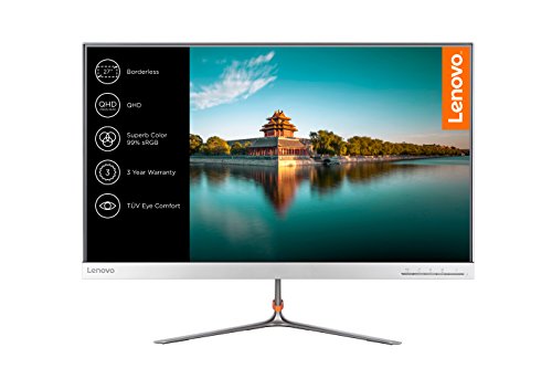 Lenovo L27q-10 - Monitor de 27" (QHD, 2560 x 1440 pixeles, tiempo de respuesta de 4 ms, HDMI, 1000:1) color plata
