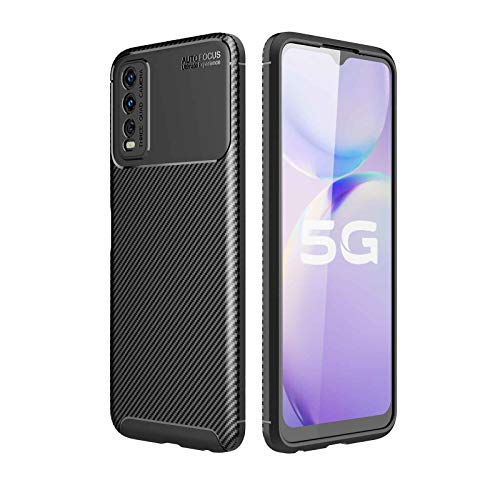 LEYAN Funda para Vivo Y20s / Vivo Y11s, TPU Silicona Fibra de Carbono Protección Carcasa, Bumper Caso Case Cover con Shock- Absorción, Negro LEYAN Funda para Vivo Y20s / Vivo Y11s, TPU Silicona Fibra de Carbono Protección Carcasa, Bumper Caso Case Cover con Shock- Absorción, Negro