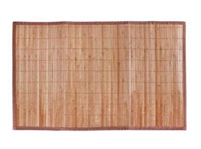 LEYENDAS Alfombra Antideslizante de Bambu，Alfombrilla de baño，Pasillo o Salon Repelente al Agua para la Ducha, marrón Claro (80_x_120_cm)