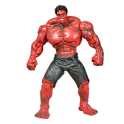 lkw-love Marvel Toys - DC Toys - Figura de acción Avengers 3/4-10 Inch Giant Red Hulk - Colección de Regalo de cumpleaños Desmontable para niño (Color: Rojo)