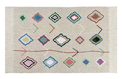 Lorena Canals Alfombra Lavable Kaarol Algodón Natural - Multicolor - 140x200 cm Lorena Canals Alfombra Lavable Kaarol Algodón Natural - Multicolor - 140x200 cm