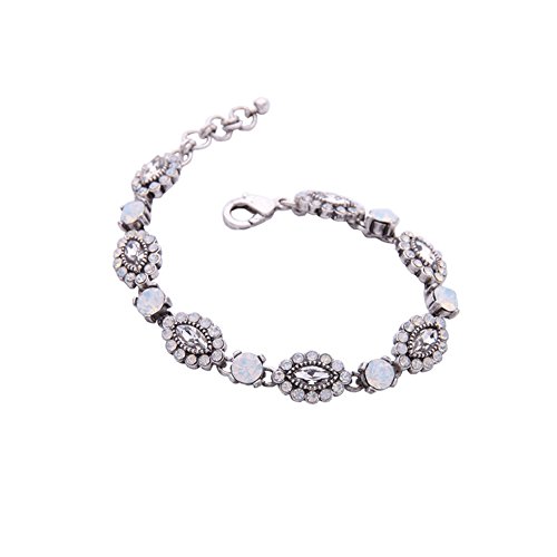 Love May Geometría de Ocio Estilo Pulsera Pulsera para Mujer Brazalete Fácil para Hembra, aleación, F, Sur 20cm Love May Geometría de Ocio Estilo Pulsera Pulsera para Mujer Brazalete Fácil para Hembra, aleación, F, Sur 20cm