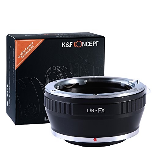 L/R-FX Adaptador - K&F Concept Adaptador de Montaje para Montar la Lente de Leica R Mount a la Cámara Fujifilm FX, Adaptador para Cámara L/R-FX