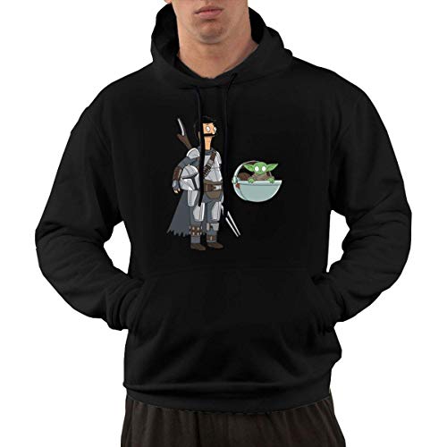 Lsjuee Bob y su Amigo alienígena te están Mirando Sudadera con Capucha de Bolsillo para Hombre de Moda Casual 1 Lsjuee Bob y su Amigo alienígena te están Mirando Sudadera con Capucha de Bolsillo para Hombre de Moda Casual 1