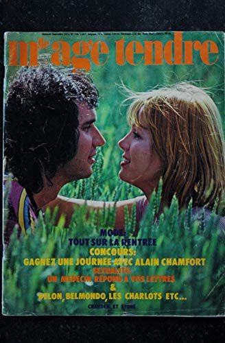 mademoiselle age tendre n° 106 * septembre 1973 * STONE & CHARDEN CHAMFORT DELON BELMONDO CHARLOTS