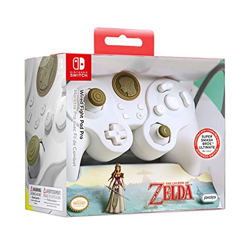 Manette filaire - Nintendo Switch - Princesse Zelda Super Smash Bros [Importación francesa]