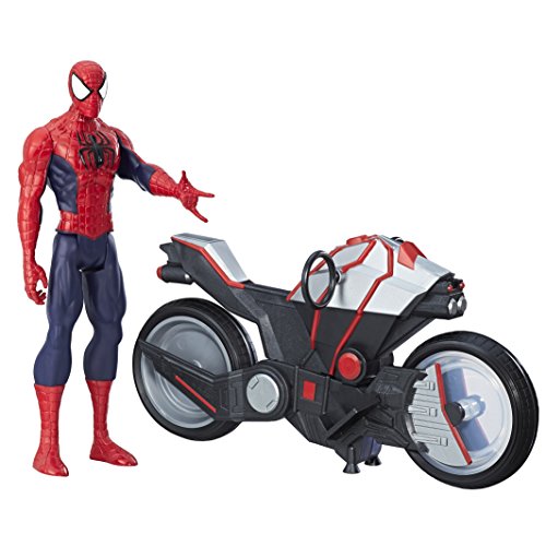 Marvel Spiderman - Figura Spiderman, con vehículo (Hasbro B9767EU4)