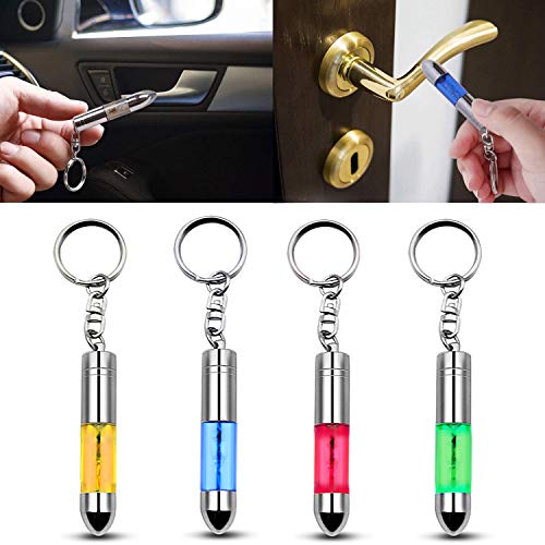 MHOYI Descargador de eliminador de estática para el Cuerpo Humano estático de 4 Paquetes para Auto, Juegos de Herramientas de ESD para Llavero antiestático de Alto Voltaje y Tono Plateado MHOYI Descargador de eliminador de estática para el Cuerpo Humano estático de 4 Paquetes para Auto, Juegos de Herramientas de ESD para Llavero antiestático de Alto Voltaje y Tono Plateado
