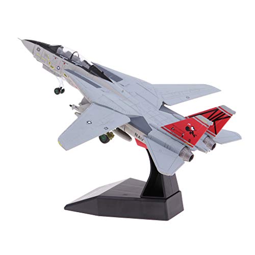 Modelo Avión de Combate Aeroplano Ornamento Decorativo (Escala 1:100) - F-14 Fighter (20x19x13cm)