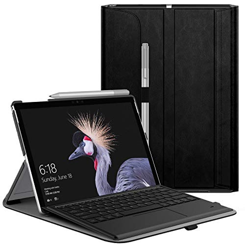 MoKo Funda para Microsoft Surface Pro 7/6, Funda Ultra Liviano con Pencil Holder portatarjetas Portafolio Compatible con Surface Pro 6 / Pro 5 / Pro 4 / Pro LTE/Pro 2017 - Negro MoKo Funda para Microsoft Surface Pro 7/6, Funda Ultra Liviano con Pencil Holder portatarjetas Portafolio Compatible con Surface Pro 6 / Pro 5 / Pro 4 / Pro LTE/Pro 2017 - Negro