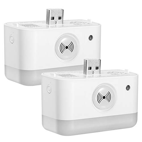 MoKo WiFi IR Control Remoto Inteligente Usar con Echo Flex, Mando a Distancia por Infrarrojos Control Universal TV,Aire Acondicionado,Ventilador,Calentador Funciona con Alexa&Google Assistant - 2PZS