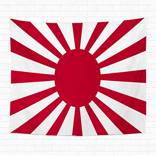 N\A Home Tapiz Decorativo para Colgar en la Pared Rojo Japón Bandera Japonesa Ejército Imperial Rising Sun Símbolo Tapices Manta de Pared para Dormitorio Sala de Estar Dormitorio