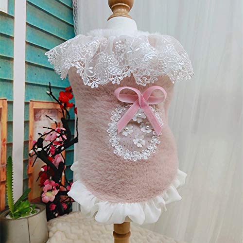 N/A Ropa De Invierno para Perros Y Mascotas Chaqueta Cálida De Visón De Armiño Dorado con Vellosidades para Perros Pequeños Abrigo Rosa De Estilo Princesa De Encaje Chihuahua Bulldog Francés N/A Ropa De Invierno para Perros Y Mascotas Chaqueta Cálida De Visón De Armiño Dorado con Vellosidades para Perros Pequeños Abrigo Rosa De Estilo Princesa De Encaje Chihuahua Bulldog Francés