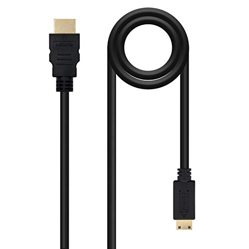 NanoCable 10.15.0903 - Cable HDMI a Mini HDMI alta velocidad V1.3B, A/M-C/M, macho-macho, negro, 3mts