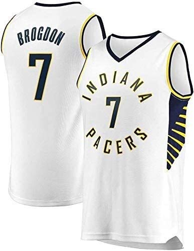 NBA Jersey Indiana Pacers 7# Malcolm Brogdon Men's Classic Jersey, cómodo/Ligero/Transpirable All-Star Unisex Uniform Uniforme (Color : 3, Size : Small)