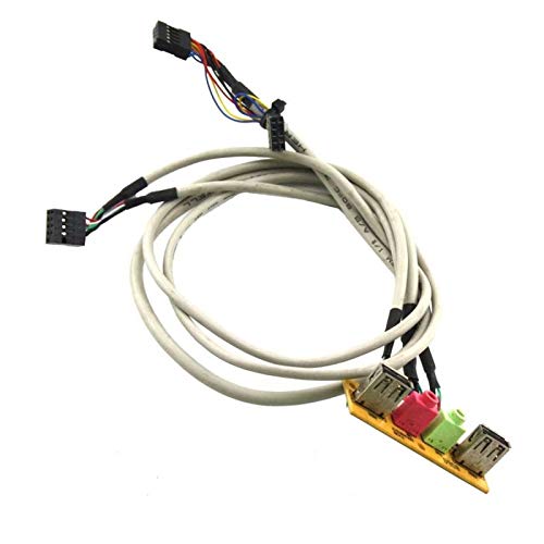 N.C. Panel Frontal Dual USB Audio In/out CYC161A207 ZR-0036 R4J449-004S 3X 9-Pin