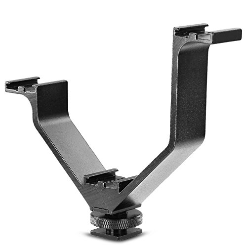 'Neewer® Aleación de aluminio 5/12.5 cm V Triple 3 Universal Zapata Fría Soporte de montaje para Nikon Canon Sony Pentax Cámara réflex digital o videocámara accesorios como LED luz de video, micrófono, pantalla, Flash 'Neewer® Aleación de aluminio 5/12.5 cm V Triple 3 Universal Zapata Fría Soporte de montaje para Nikon Canon Sony Pentax Cámara réflex digital o videocámara accesorios como LED luz de video, micrófono, pantalla, Flash
