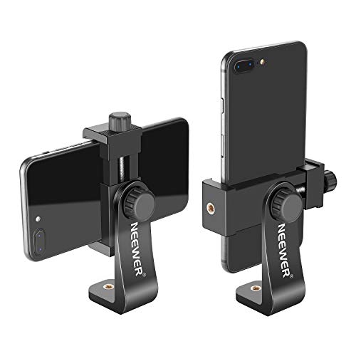 Neewer Soporte para Smartphone Vertical con Trípode de 7,6 CM Adaptador de Trípode para iPhone 12/11 Pro Max / X / XR Galaxy S20+ / S20 Huawei P40 Pro y Otros Teléfonos (Negro) Neewer Soporte para Smartphone Vertical con Trípode de 7,6 CM Adaptador de Trípode para iPhone 12/11 Pro Max / X / XR Galaxy S20+ / S20 Huawei P40 Pro y Otros Teléfonos (Negro)