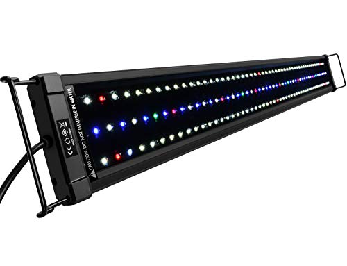 NICREW ClassicLED Plus HO Luz Acuario, Lámpara de Espectro Completo, Luz Impermeable para Acuario de Agua Dulce, 90-110 cm, 45 W, 1800 LM