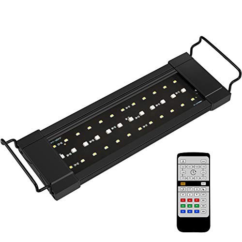 NICREW RGB Plus Luz LED Acuario, 24/7 Lámpara de la Planta de Acuario con Control Remoto, Acuario Completamente Automatizado luz LED, 33-46 cm, 11W NICREW RGB Plus Luz LED Acuario, 24/7 Lámpara de la Planta de Acuario con Control Remoto, Acuario Completamente Automatizado luz LED, 33-46 cm, 11W